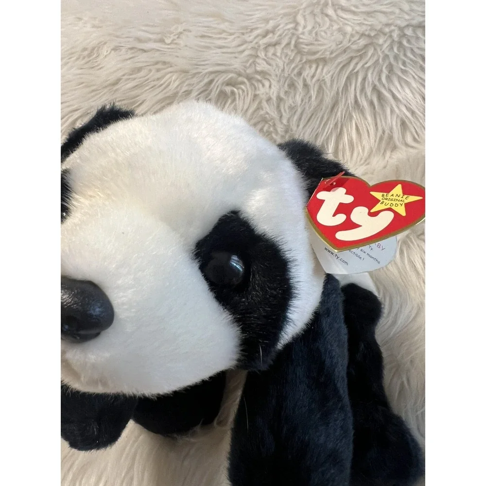1998 Ty Beanie Buddy PEKING the Panda Bear 14